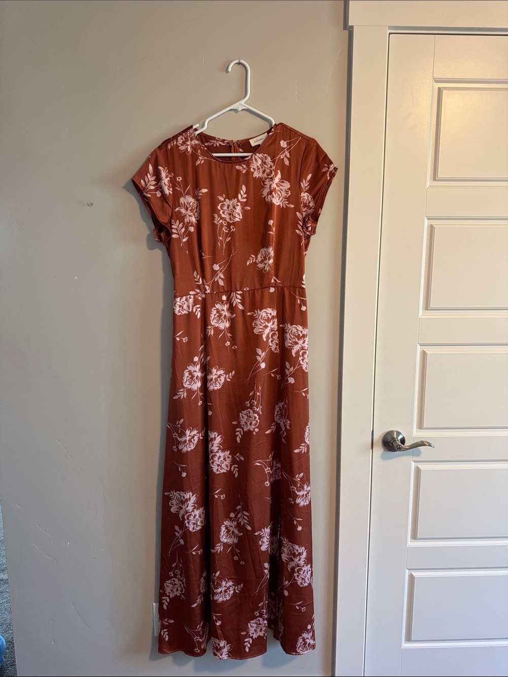 bohme Rust Floral Maxi Dress
